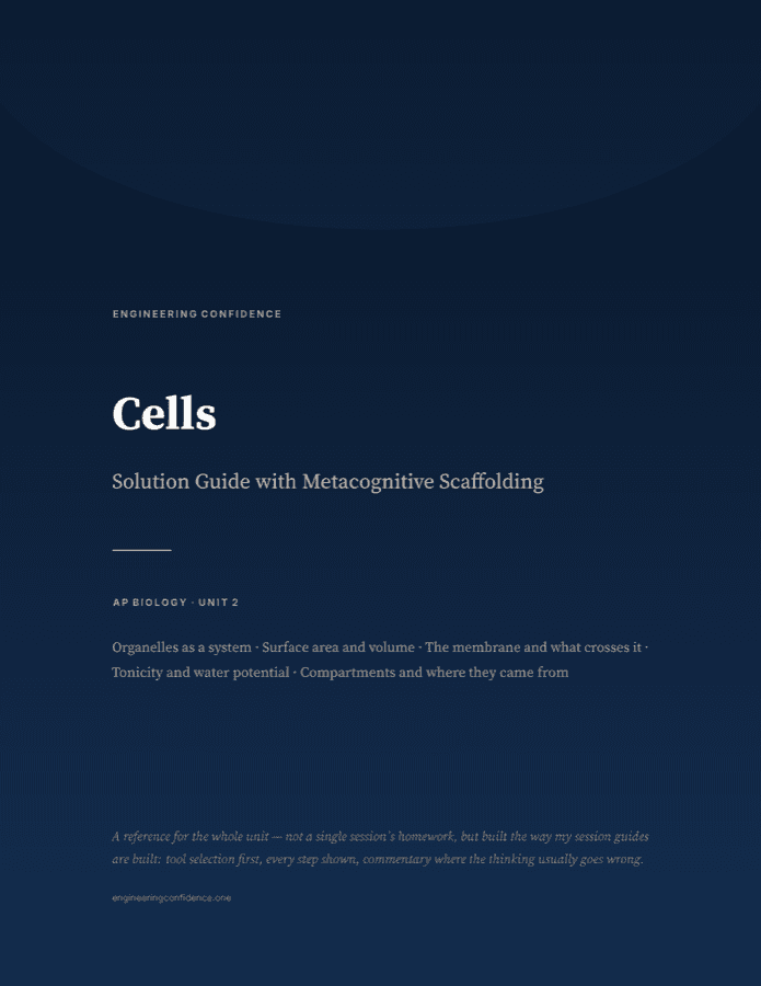 Cover of the AP Biology guide on Cells